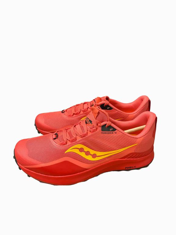 SAUCONY SAUCONY WOMEN'S PEREGRINE 12 RUNNING SNEAKER CORAL/REDROCK 11