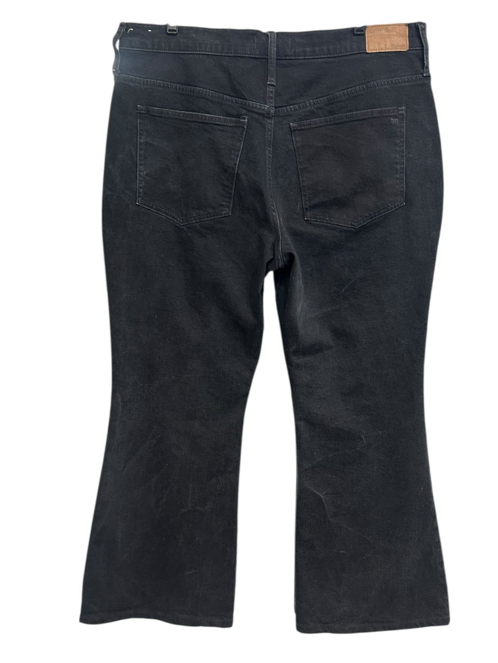 MADEWELL THE PERFECT VINTAGE FLARE JEAN BLACK DENIM SIZE 33 US 16