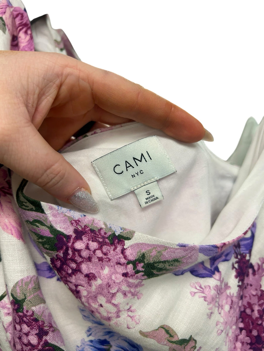 CAMI NYC SCOUT ONE SHOULDER ROMPER CLEMATIS FLORAL PRINT SIZE SMALL