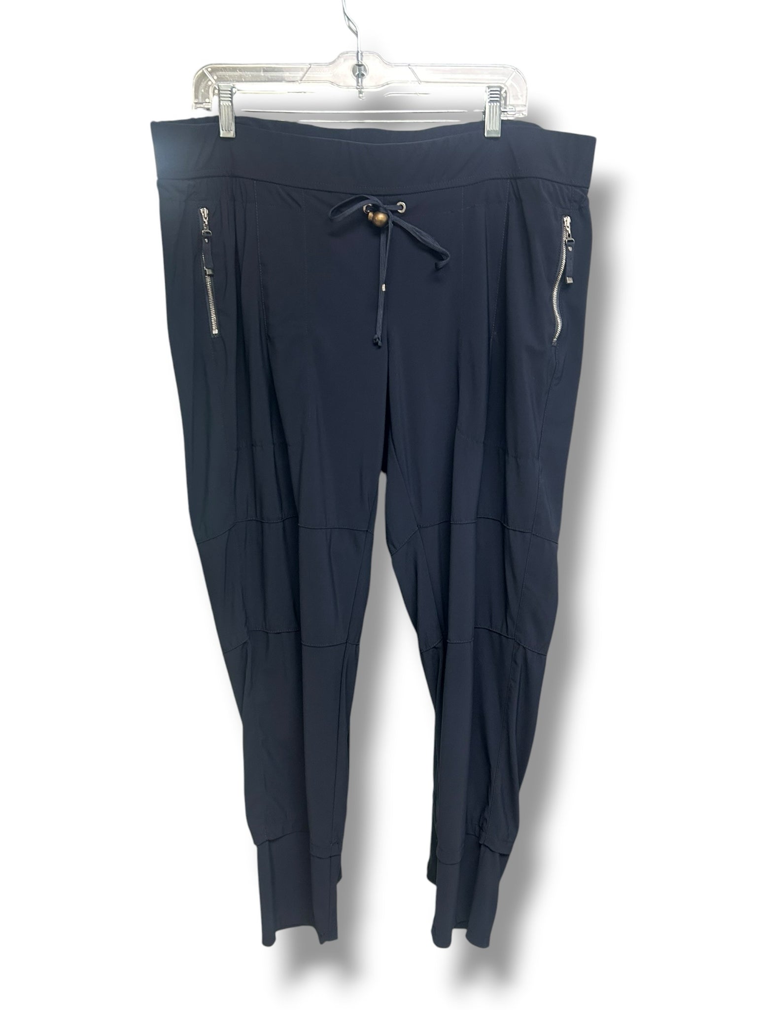 RAFFAELLO ROSSI CANDY STRETCH NAVY PULL ON JOGGER SIZE 46 (US 16 XXL)