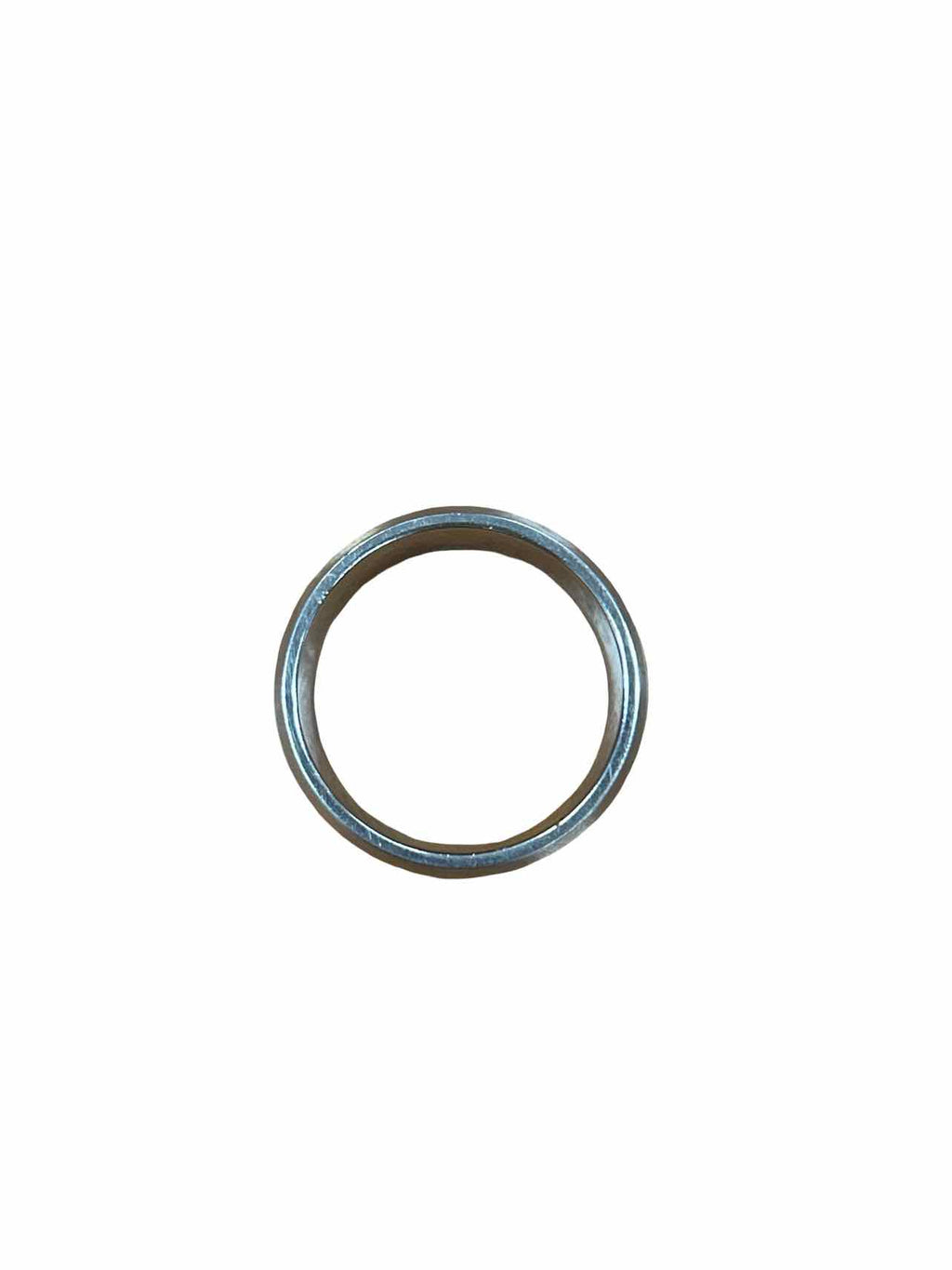 BLUE NILE  TUNGSTEN CARBIDE BEVELED EDGE BLACK CARBON FIBER INLAY MEN'S RING - WEARHOUSE  CONSIGNMENT