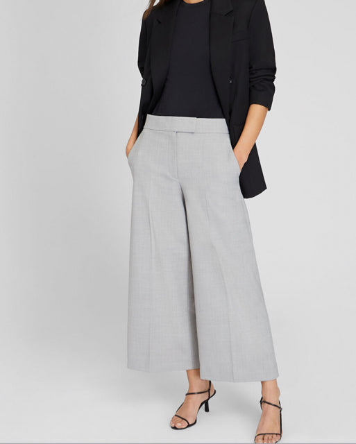 CLUB MONACO WIDE LEG BORREM GRAY PANT WOOL BLEND SIZE 6