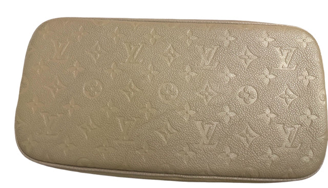 LOUIS VUITTON NEVERFULL MM TURTLEDOVE MONOGRAM EMPREINTE LEATHER WITH POUCH