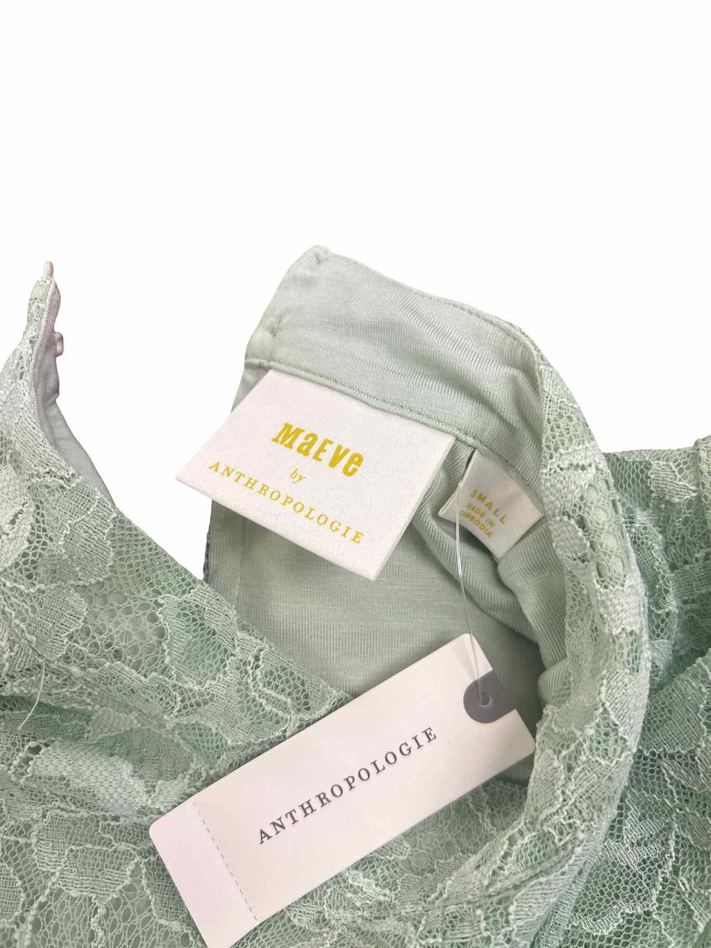 ANTHROPOLOGIE NWT MAEVE LACE RUFFLE SLV FIT FLAIR DRESS SIZE: S