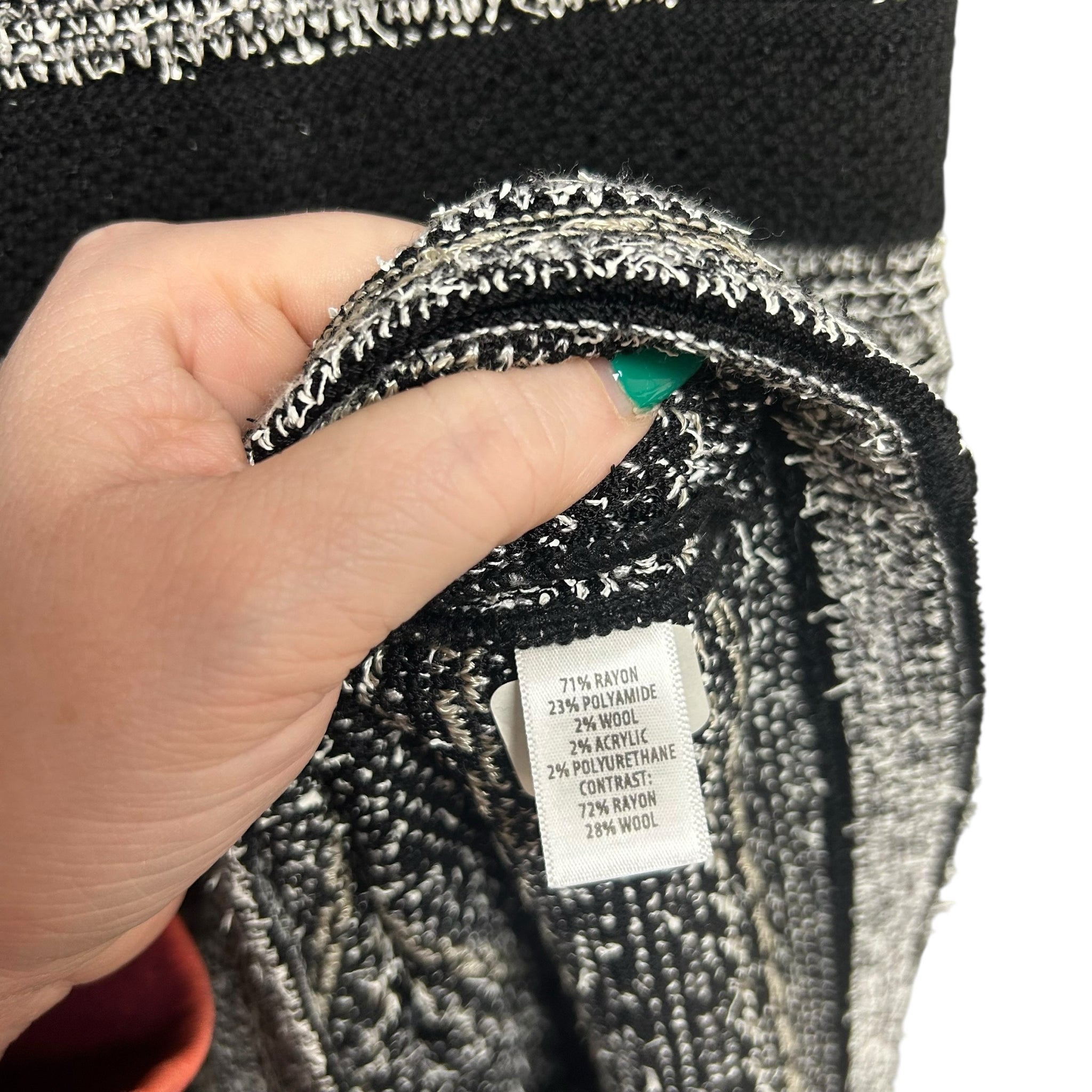 ST JOHN CAVIAR BLACK TEXTURED KNIT DRESS AND TOPPER JACKET SIZE 4