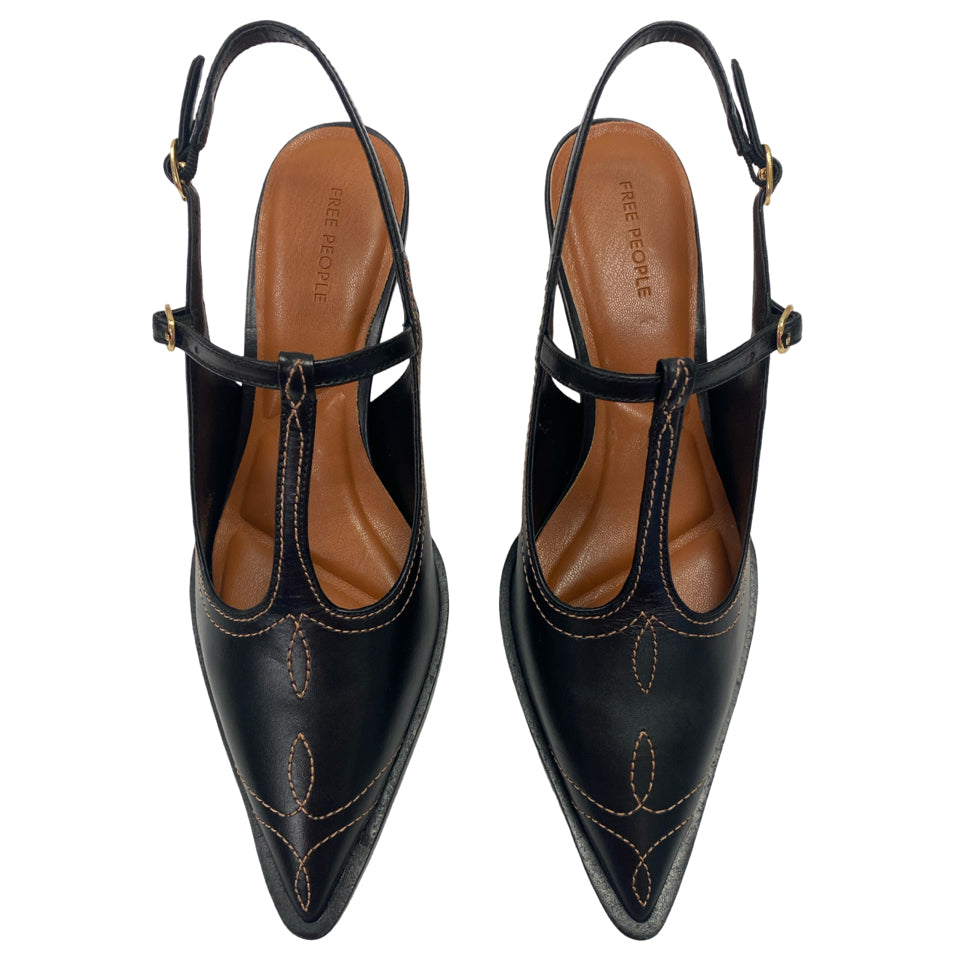 FREE PEOPLE NEW IN BOX SALOON STITCH KITTEN HEEL SIZE 8