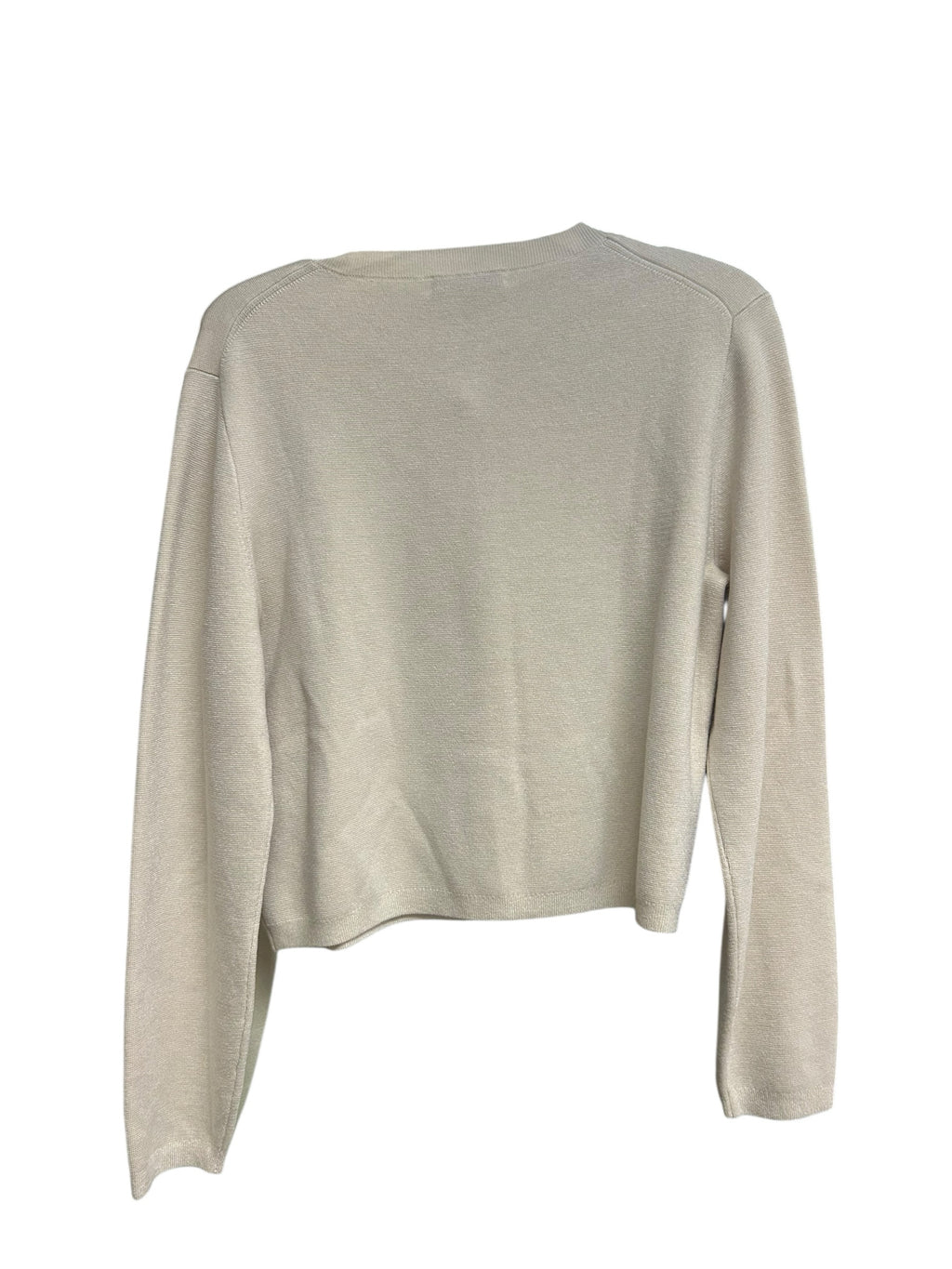 NWT J.CREW LYOCELL CREAM CREW KNIT BUTTON FRONT CARDIGAN SIZE LARGE