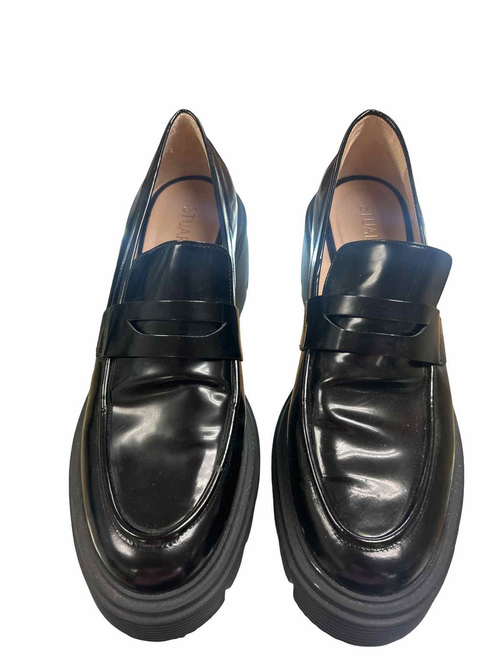 STUART WEITZMAN SOHO LUG SOLE PLATFORM LOAFER 8.5