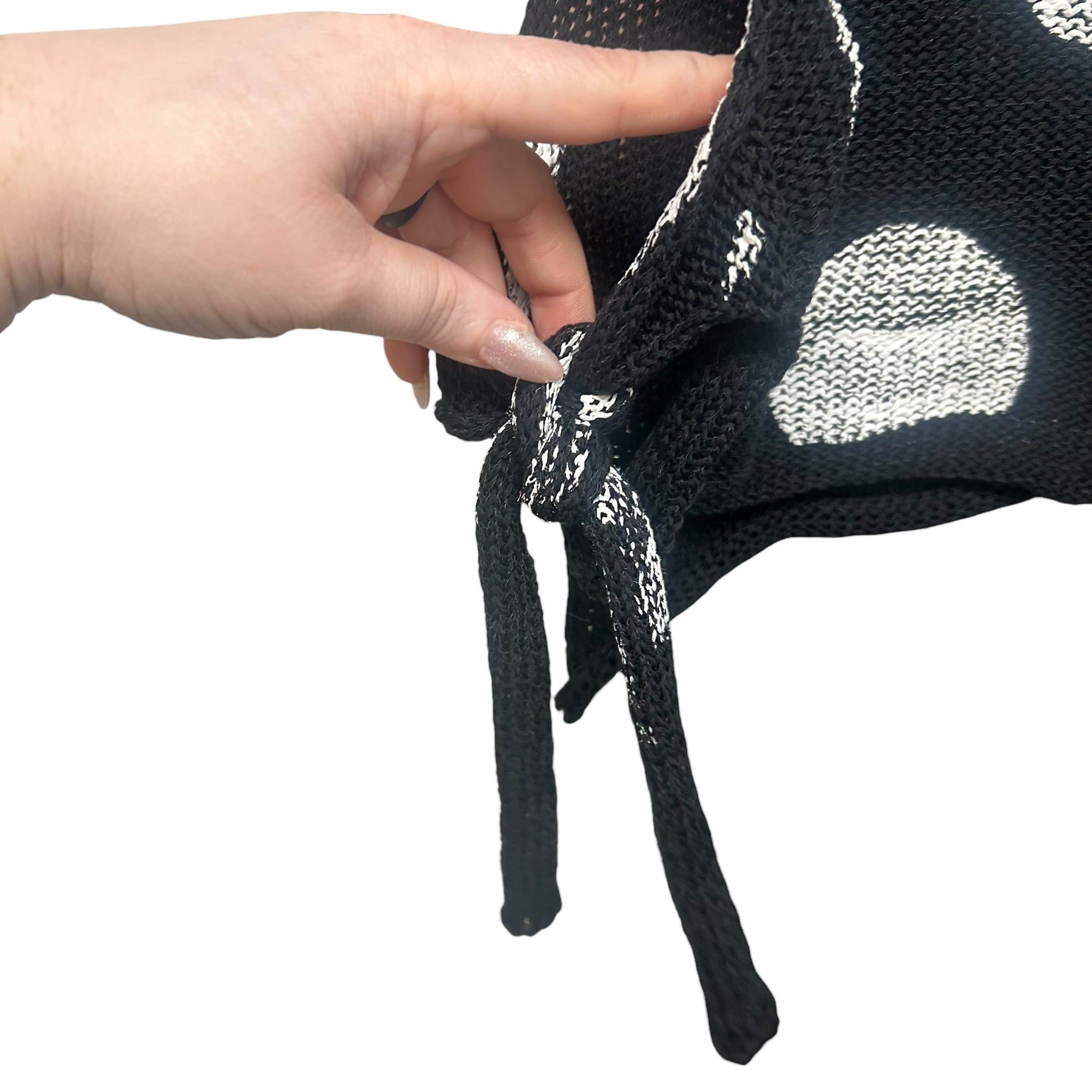 PAPER TEMPLES 100% COTTON PAINTED CIRCLES KNIT VEST TOPPER SIZE MEDIUM