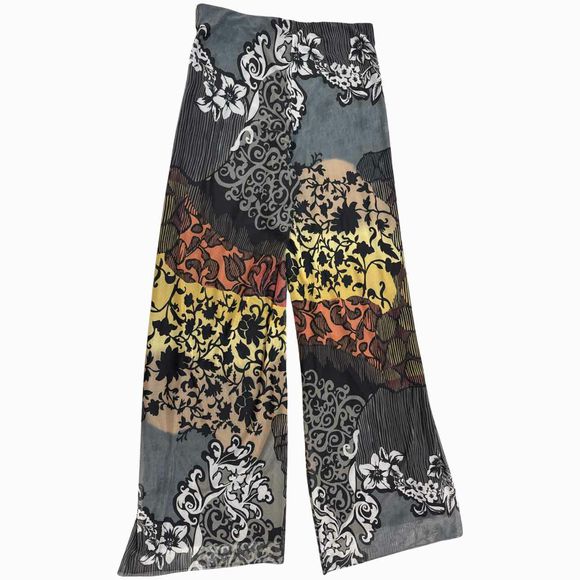 PETIT POIS NWT! Y2K MESH LINED PRINT PULL ON PANT SIZE L