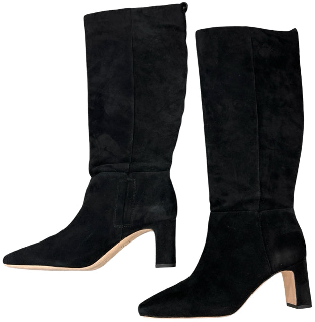 J MCLAUGHLIN  BRIANA SUEDE HEEL BOOT BLACK 9.5