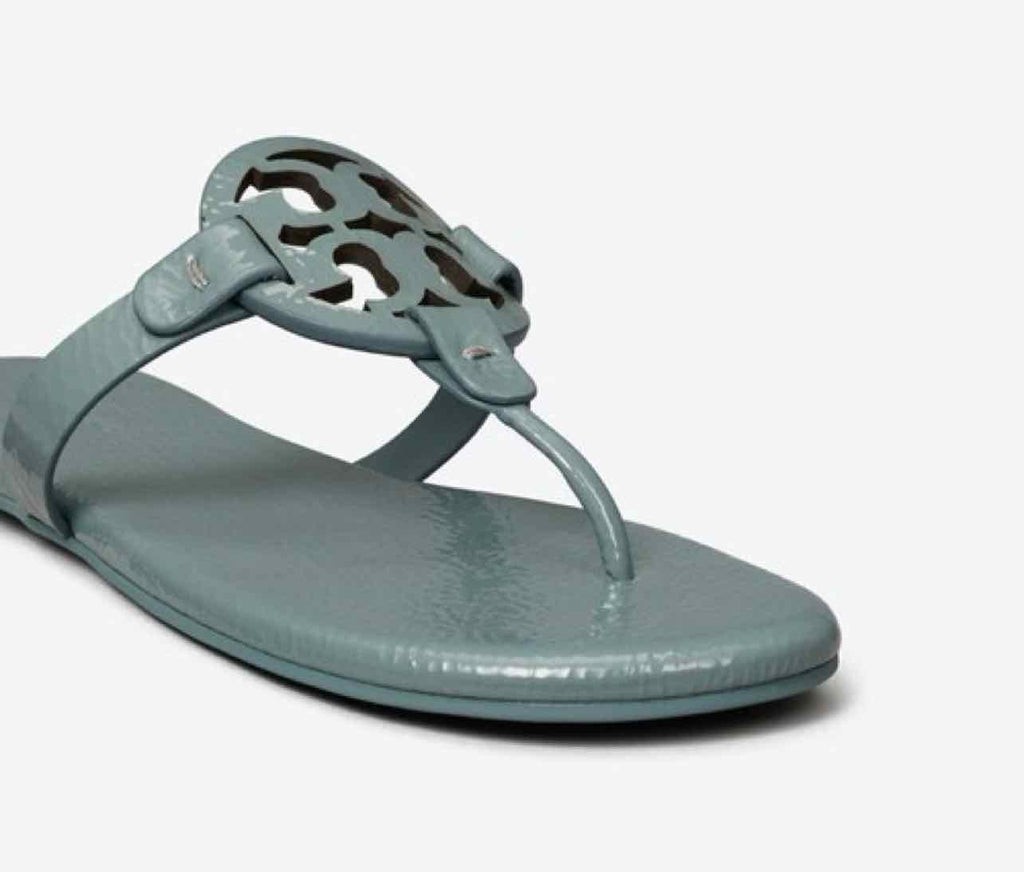 TORY BURCH PATENT MILLER SANDAL SIZE: 8.5