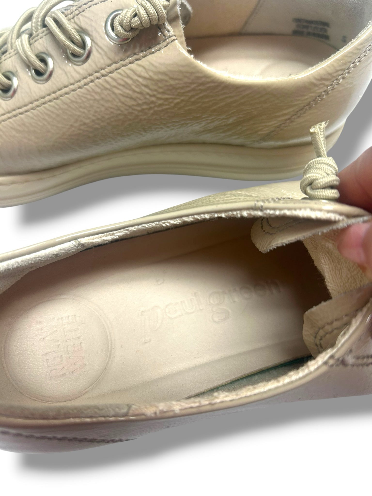 PAUL GREEN HADLEY PATENT LEATHER TRAINER SNEAKERS SIZE 5 US 7
