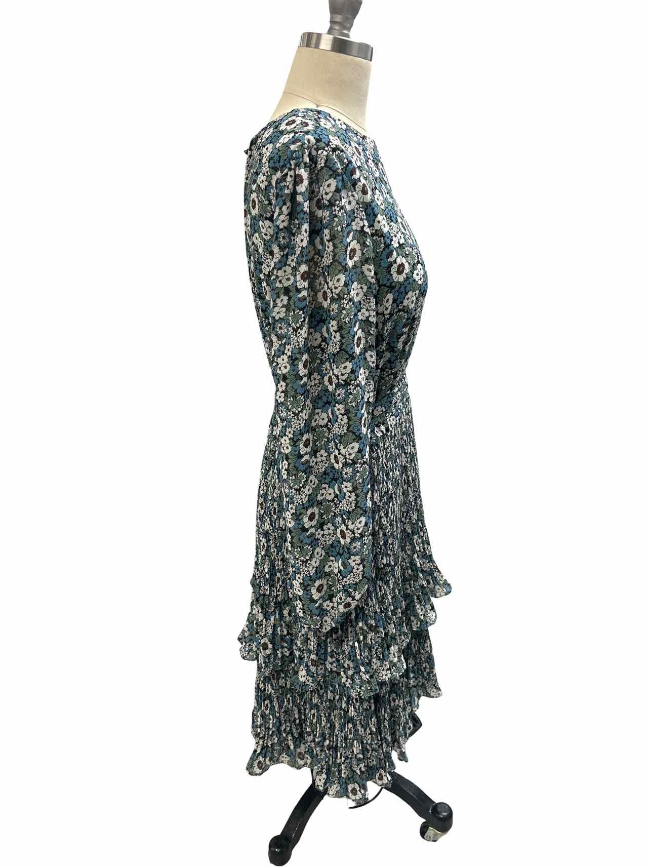 BODEN TIERED PLEATED SKIRT LS TIE WAIST SIZE: 10L