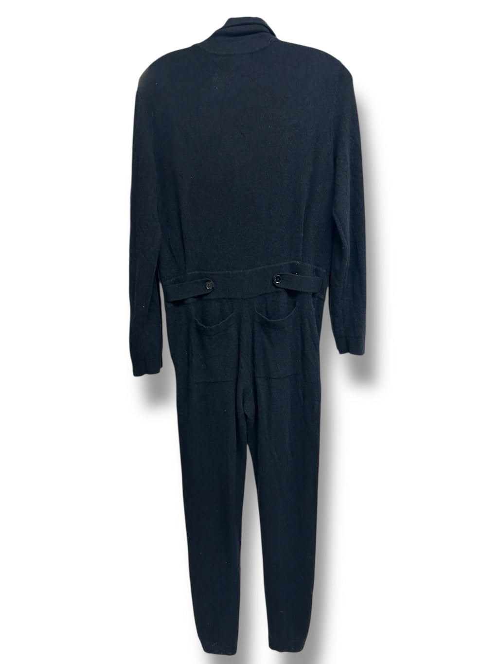 NAKED CASHMERE 100% CASHMERE BLACK  LOUNGE JUMPSUIT SIZE SMALL MEDIUM