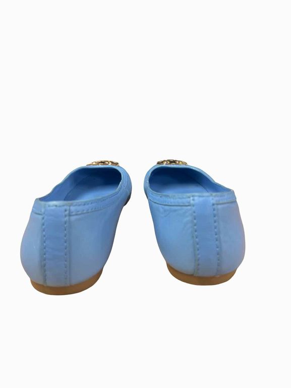 TORY BURCH CLAIRE LEATHER BALLET FLATS SIZE: 7.5