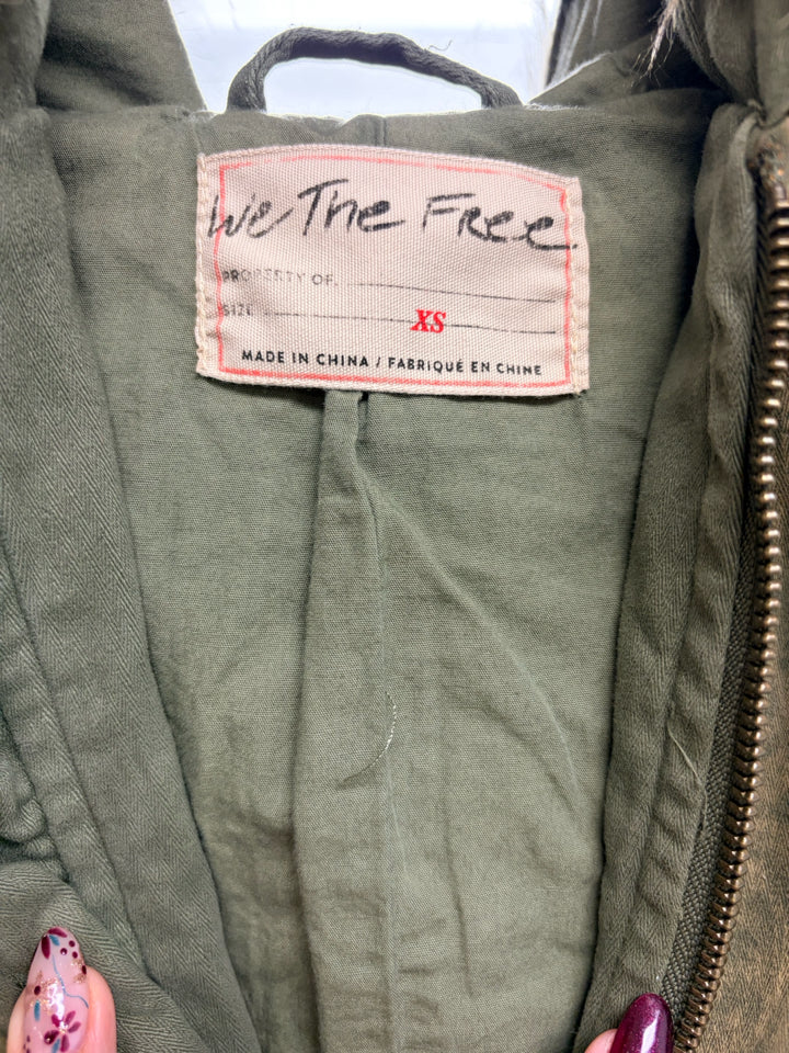 FREE PEOPLE GOLDEN QUILLS MILITARY PARKA SIZE XS