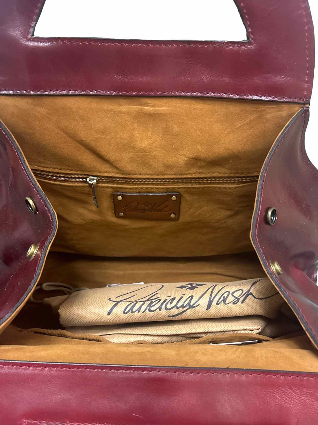 PATRICIA NASH NWT MILANIA CONVERTIBLE SATCHEL OXBLOOD