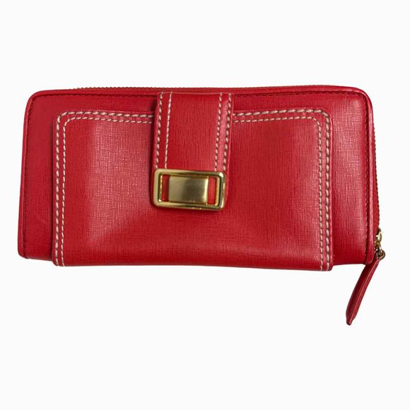 BRIGHTON NEW! TRENDORO ZIP AROUND RED WALLET