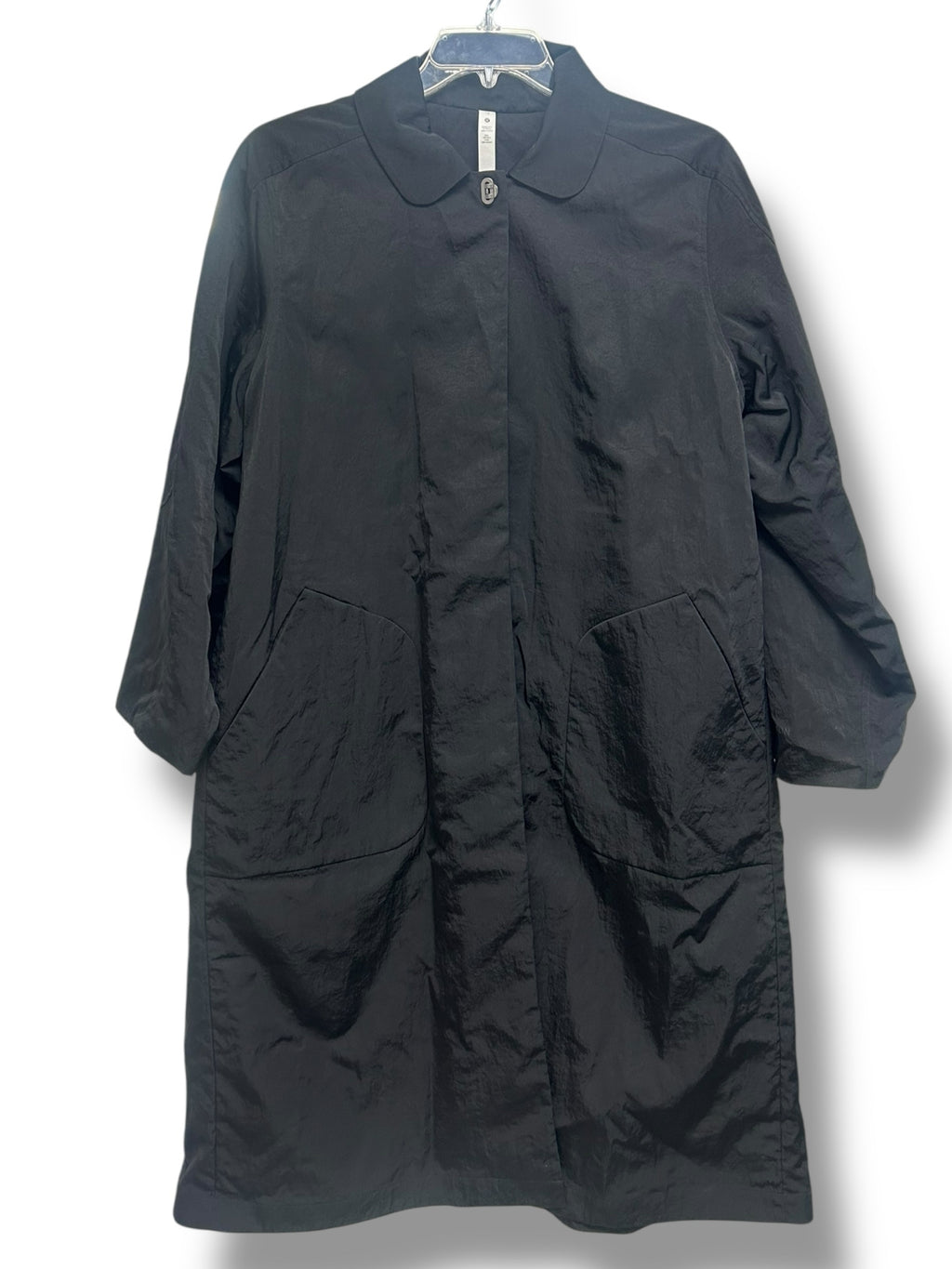 LULULEMON LAB BLACK COLLARED ALINE MID LENGTH COAT SIZE 12 - WEARHOUSE  CONSIGNMENT