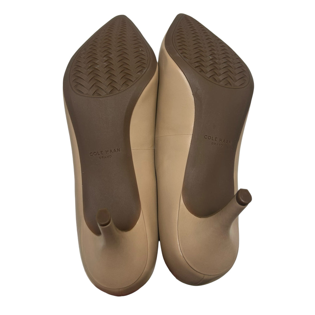 NEW! COLE HAAN GOTO PARK PUMP 65MM BRUSHED LEATHER NUDE SIZE 9.5 - WEARHOUSE  CONSIGNMENT