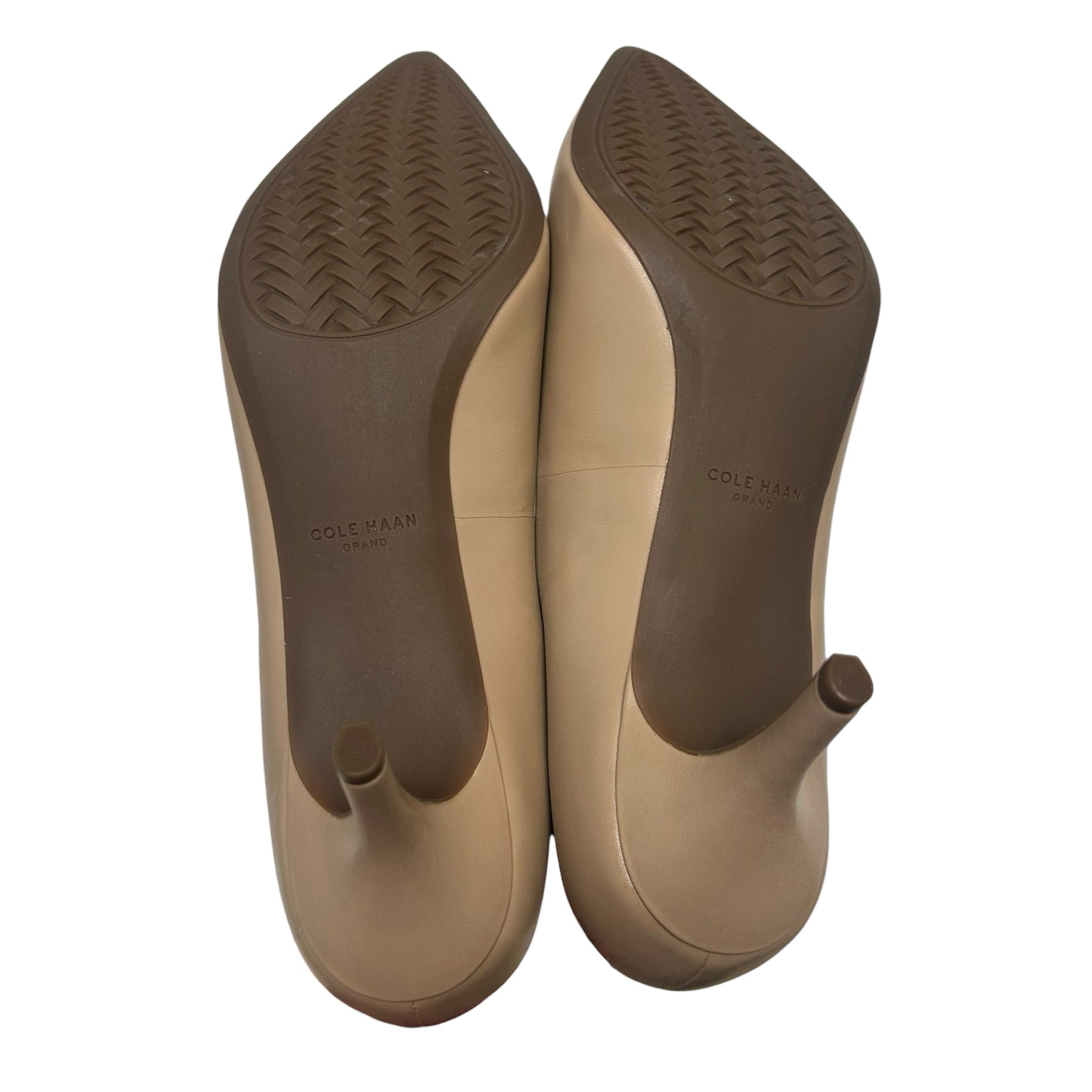 NEW! COLE HAAN GOTO PARK PUMP 65MM BRUSHED LEATHER NUDE SIZE 9.5 - WEARHOUSE  CONSIGNMENT