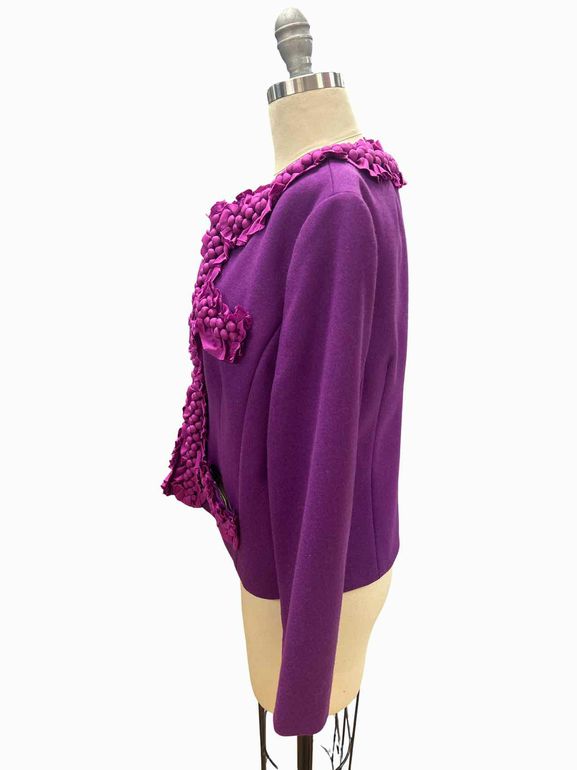 JCREW WOOL SILK BERRY TRIM ASTRID CROP SIZE: 12