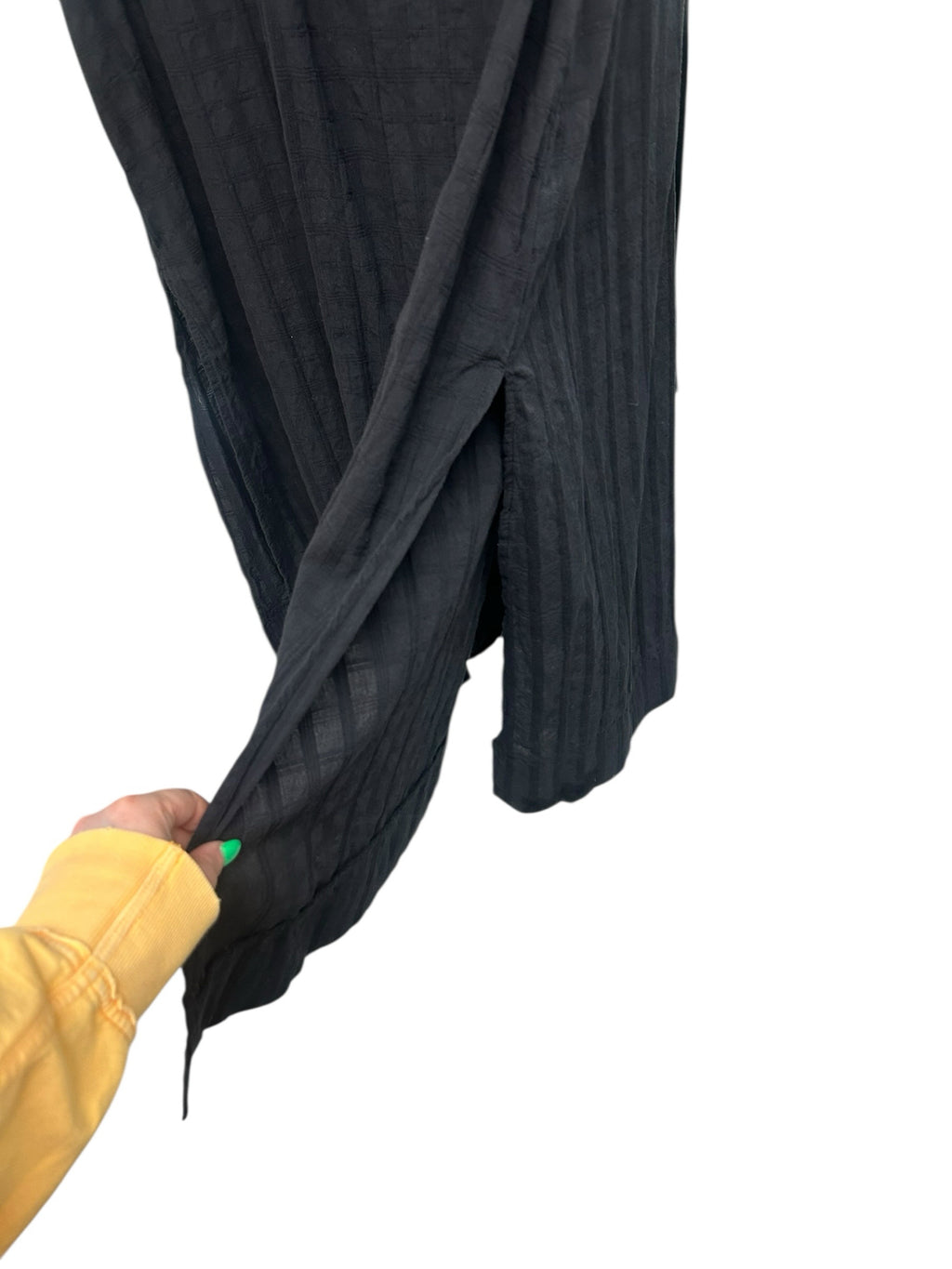 POMANDER PLACE TUCKERNUCK BLACK CAROLINE COTTON CAFTAN SIZE XXL