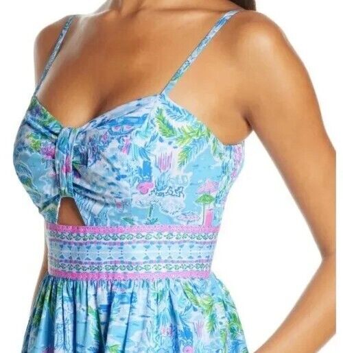 LILLY PULITZER KAITLYN DRESS IN WHAT A LOVELY PLACE MULTI SIZE 2