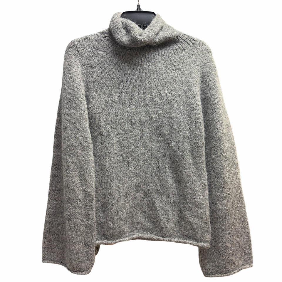 REFORMATION GROVE ALPACA TURTLENECK IN THUNDER SIZE XS