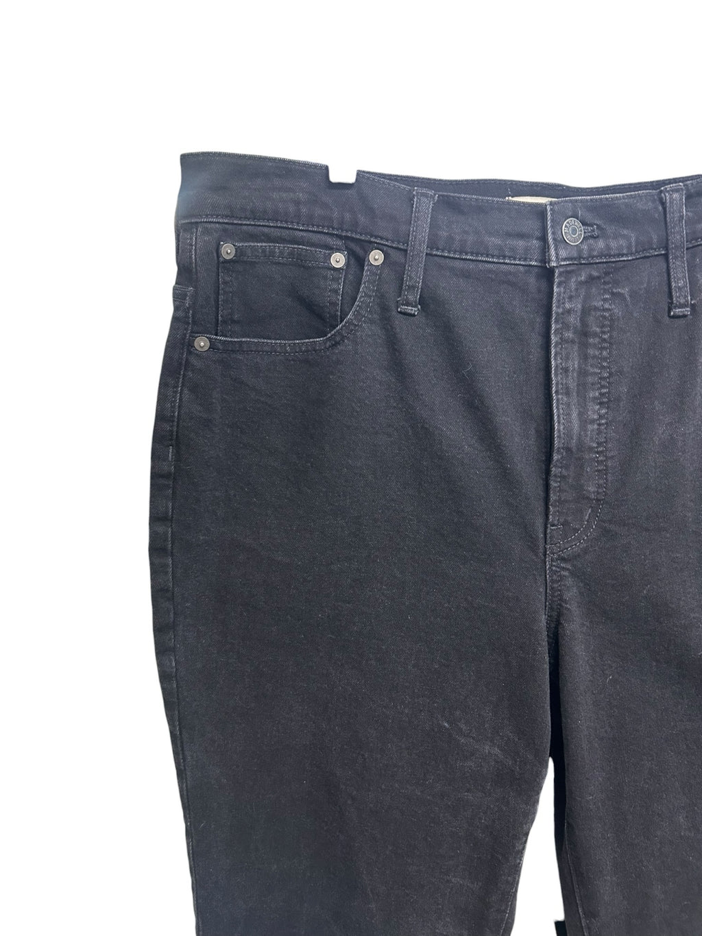 MADEWELL THE PERFECT VINTAGE FLARE JEAN BLACK DENIM SIZE 33 US 16