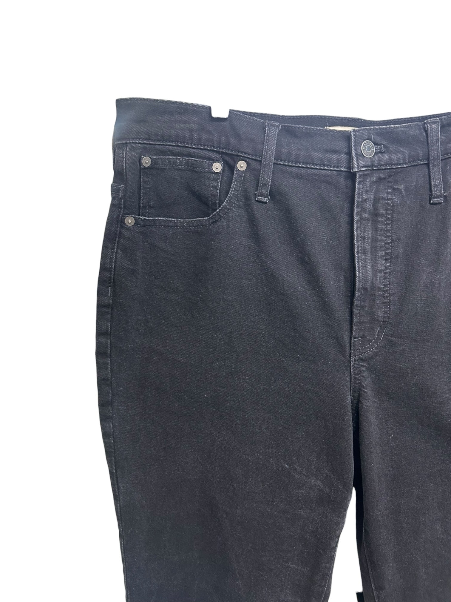 MADEWELL THE PERFECT VINTAGE FLARE JEAN BLACK DENIM SIZE 33 US 16