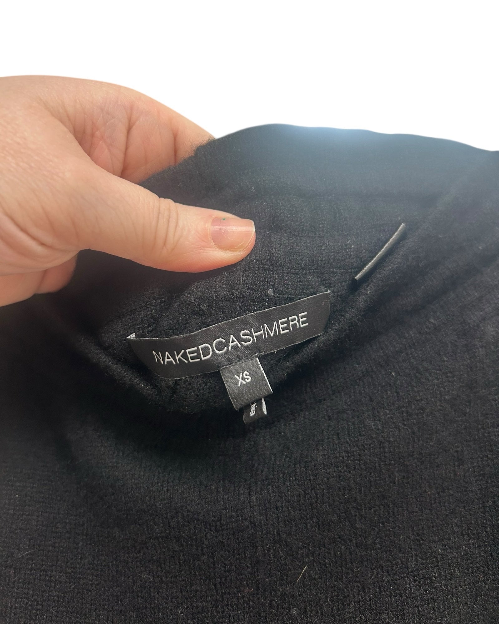 NAKED CASHMERE 100% CASHMERE BLACK WIDE LEG PULL ON PANTS SIZE XS