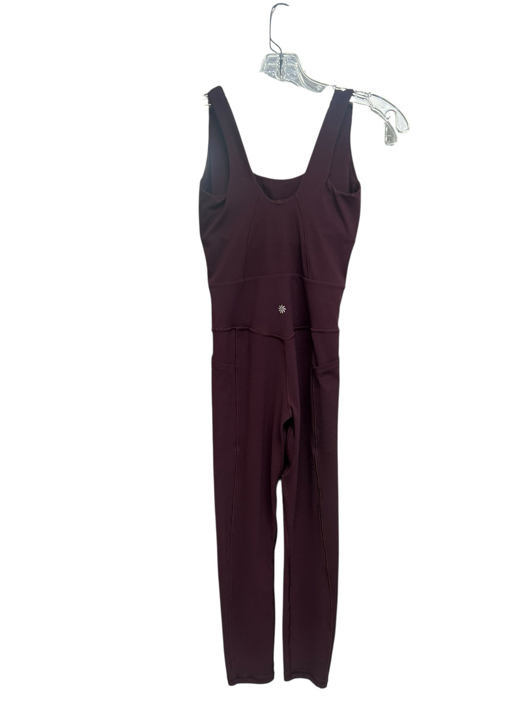 ATHLETA MAROON SALUTATION SLEEVELESS BODYSUIT SIZE XS