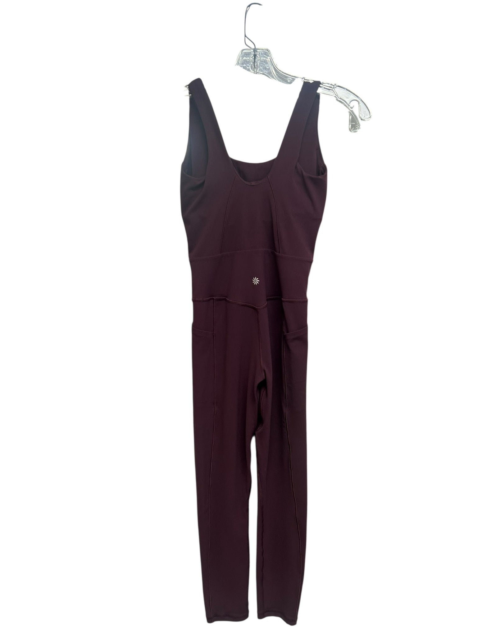 ATHLETA MAROON SALUTATION SLEEVELESS BODYSUIT SIZE XS