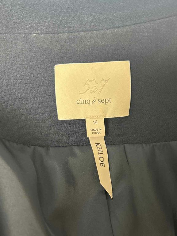 CINQ KHLOE SINGLE-BREASTED RUCHED SLEEVES SIZE: 14