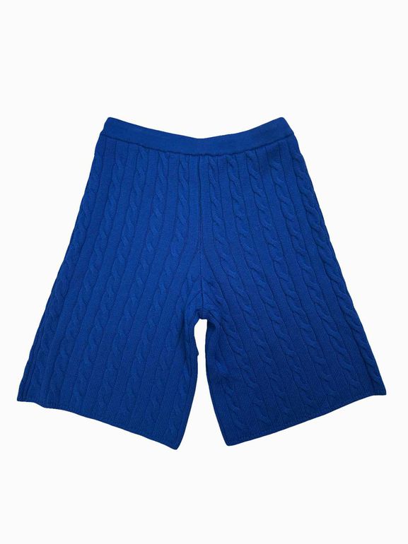 6397 CABLE SHORTS BRIGHT BLUE SIZE: XS