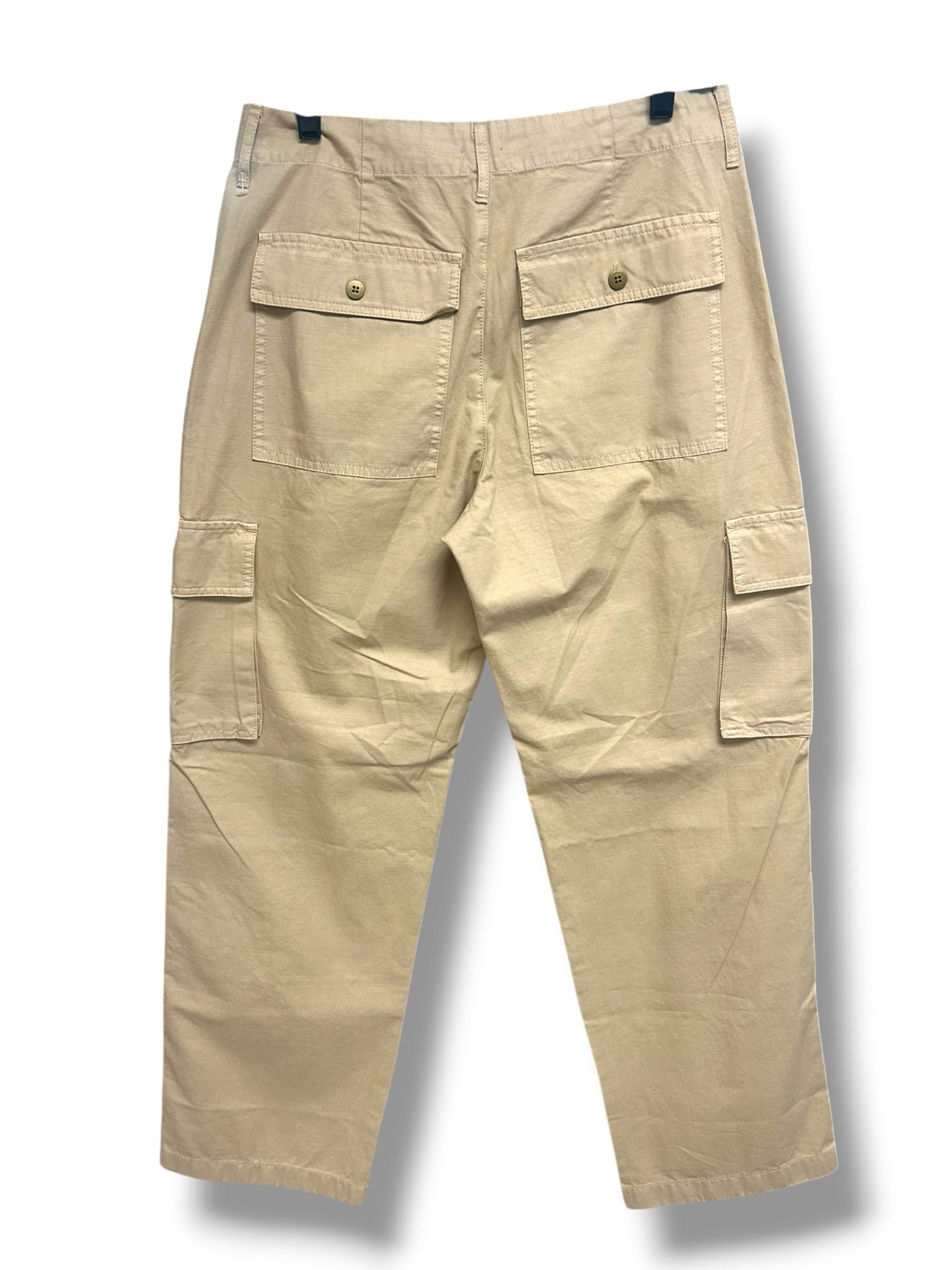 NWT J.CREW RELZED FIT CARGO UTILITY WIDE LEG TAN KHAKI PANTS SIZE 28