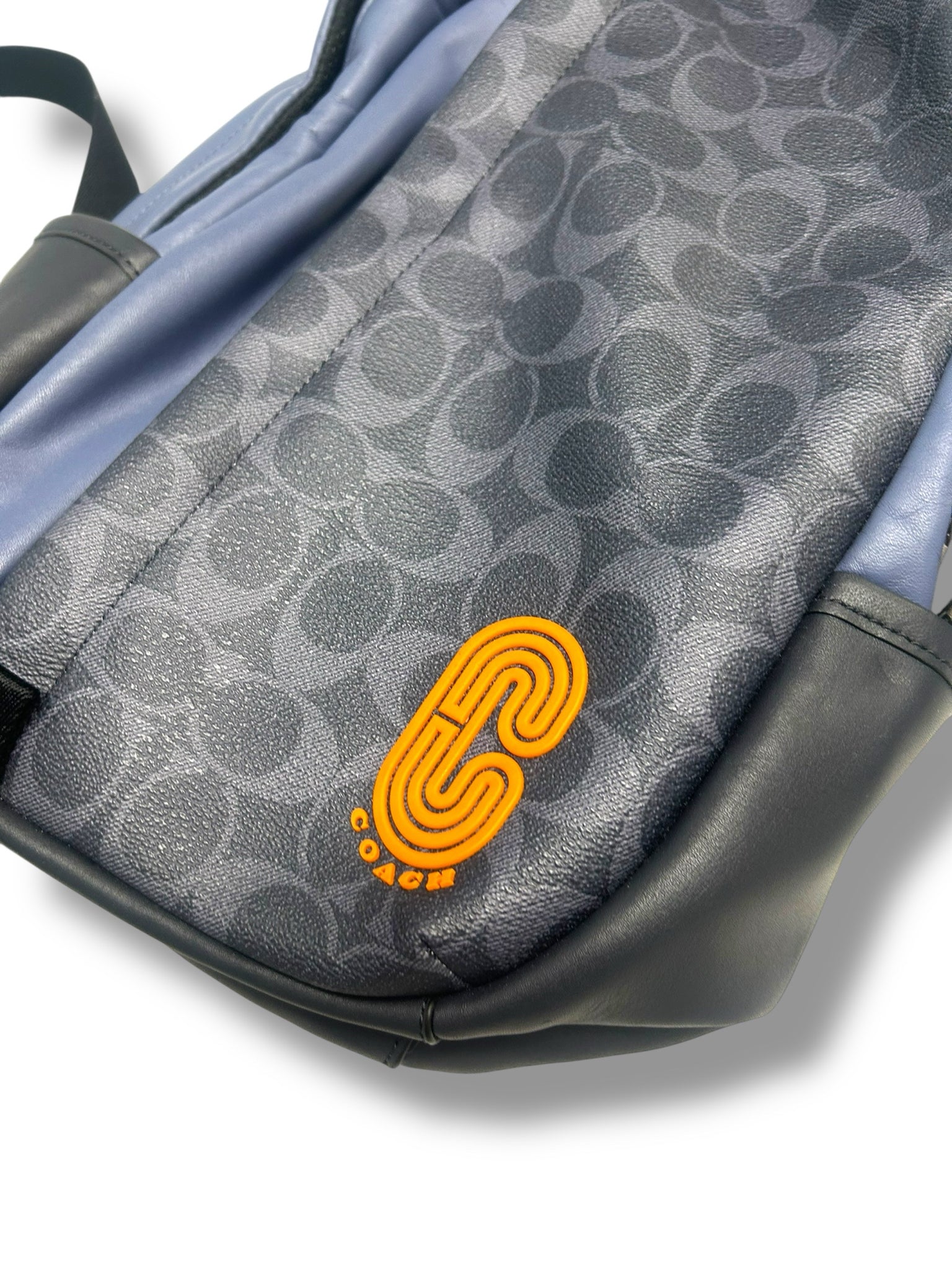 COACH EDGE BACKPACK IN SIGNATURE COLORBLOCK BLUE ONE SHOULDER