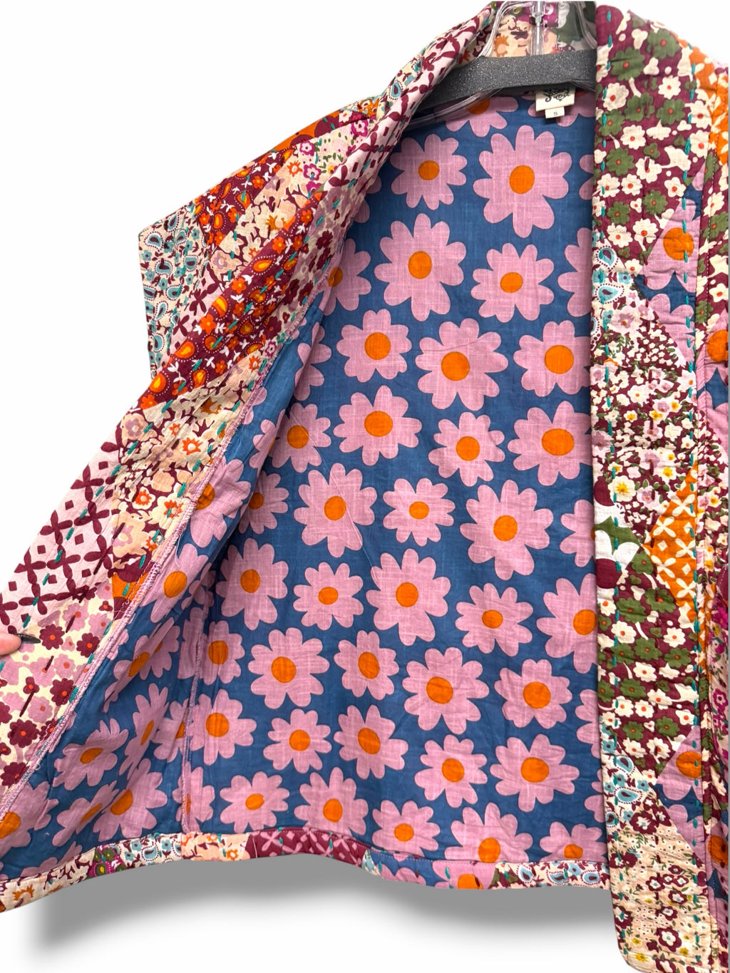 BOUTIQUE  IVY JANE PATCHWORK QUILTED VEST ONE SIZE