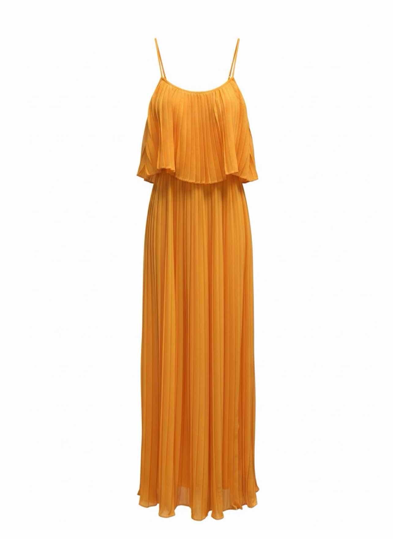 ANTHROPOLOGIE NWT IF BY SEA STRAPPY ACCORDION MAXI DRESS SIZE: M