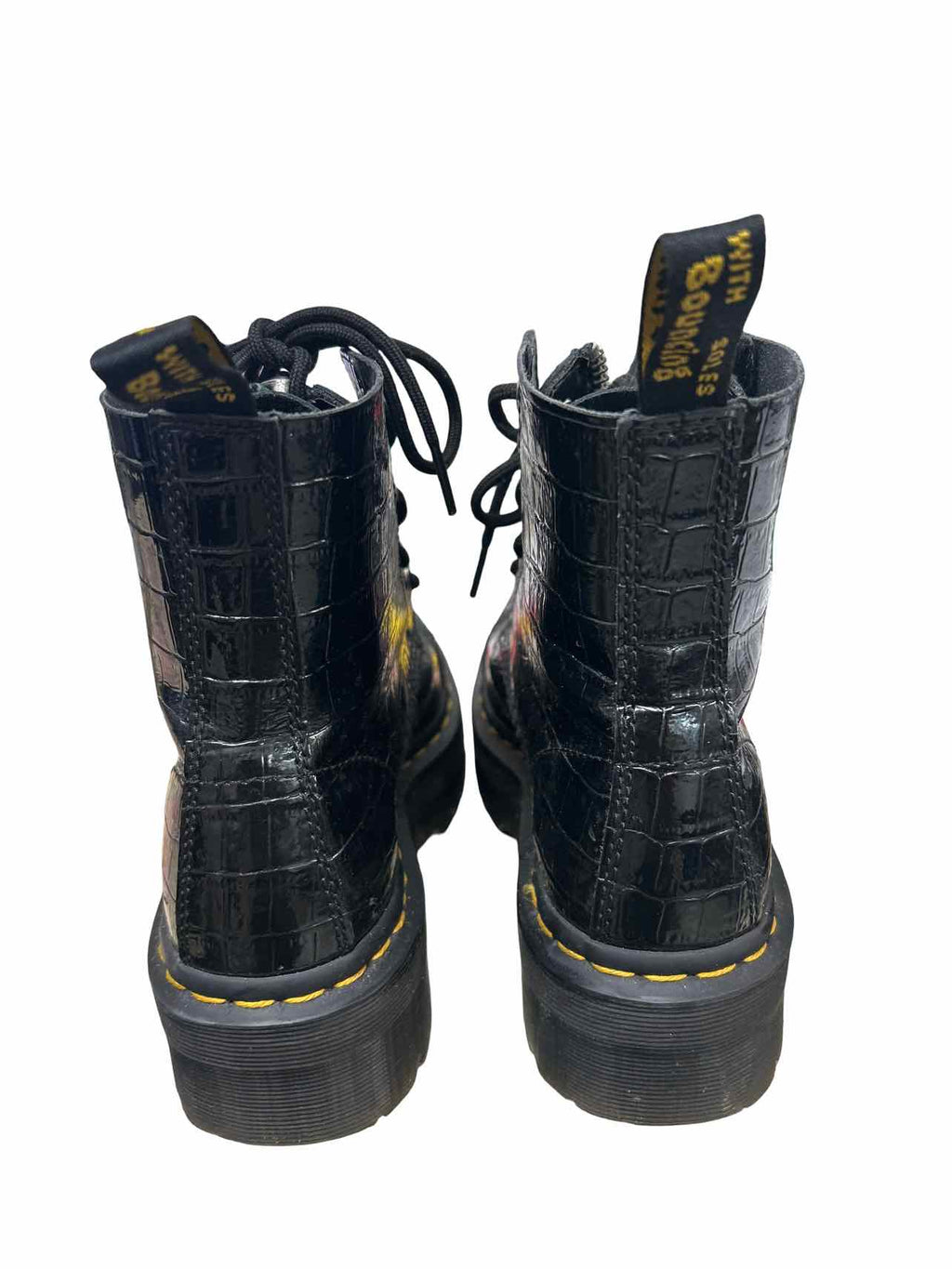 DR MARTENS SINCLAIR PLATFORM CROC EMBOSSED SIZE: 7