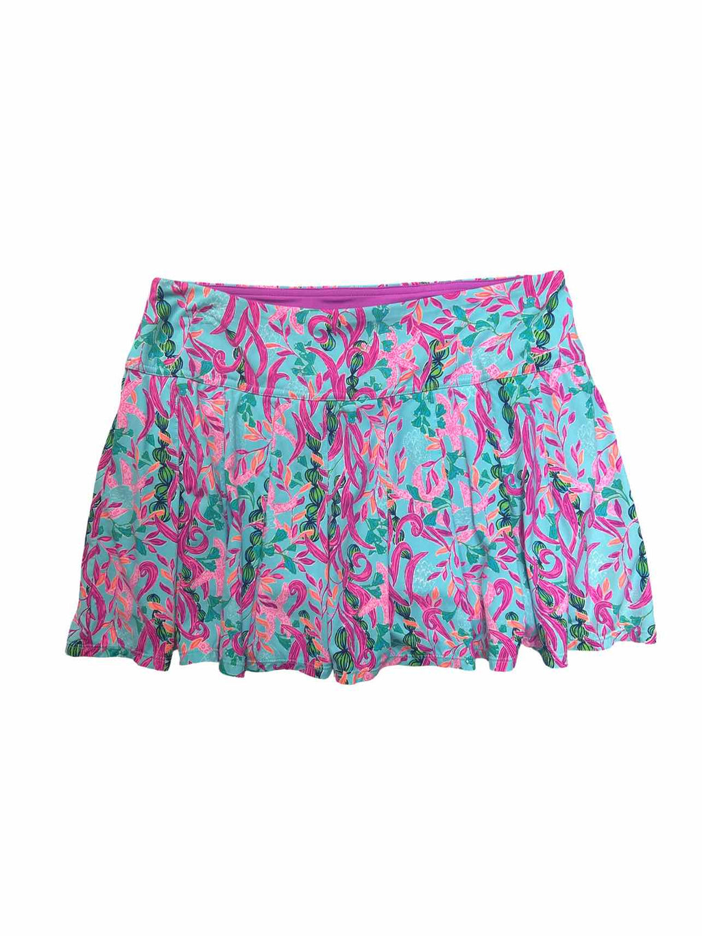 LILLY PULITZER LUXLETIC SEAWEED SAMBA SKORT SIZE: M
