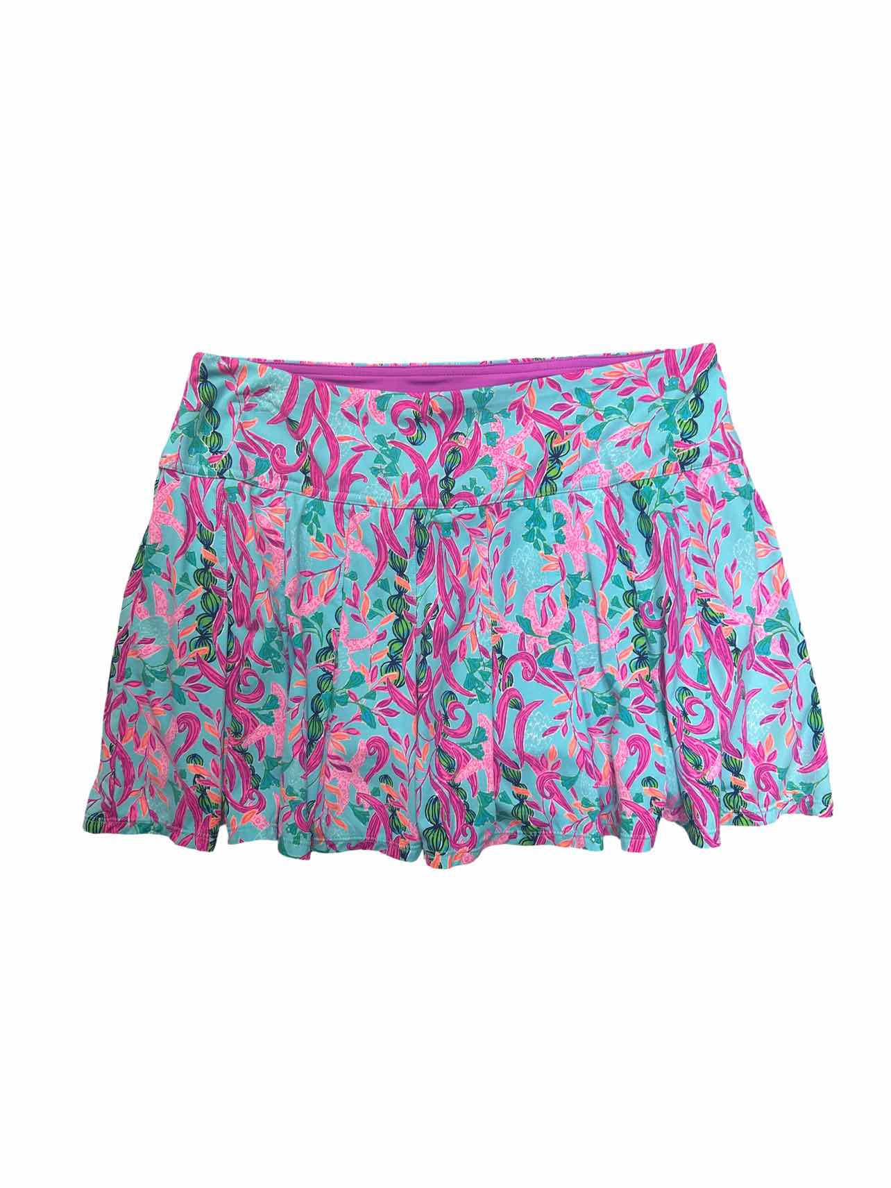 LILLY PULITZER LUXLETIC SEAWEED SAMBA SKORT SIZE: M