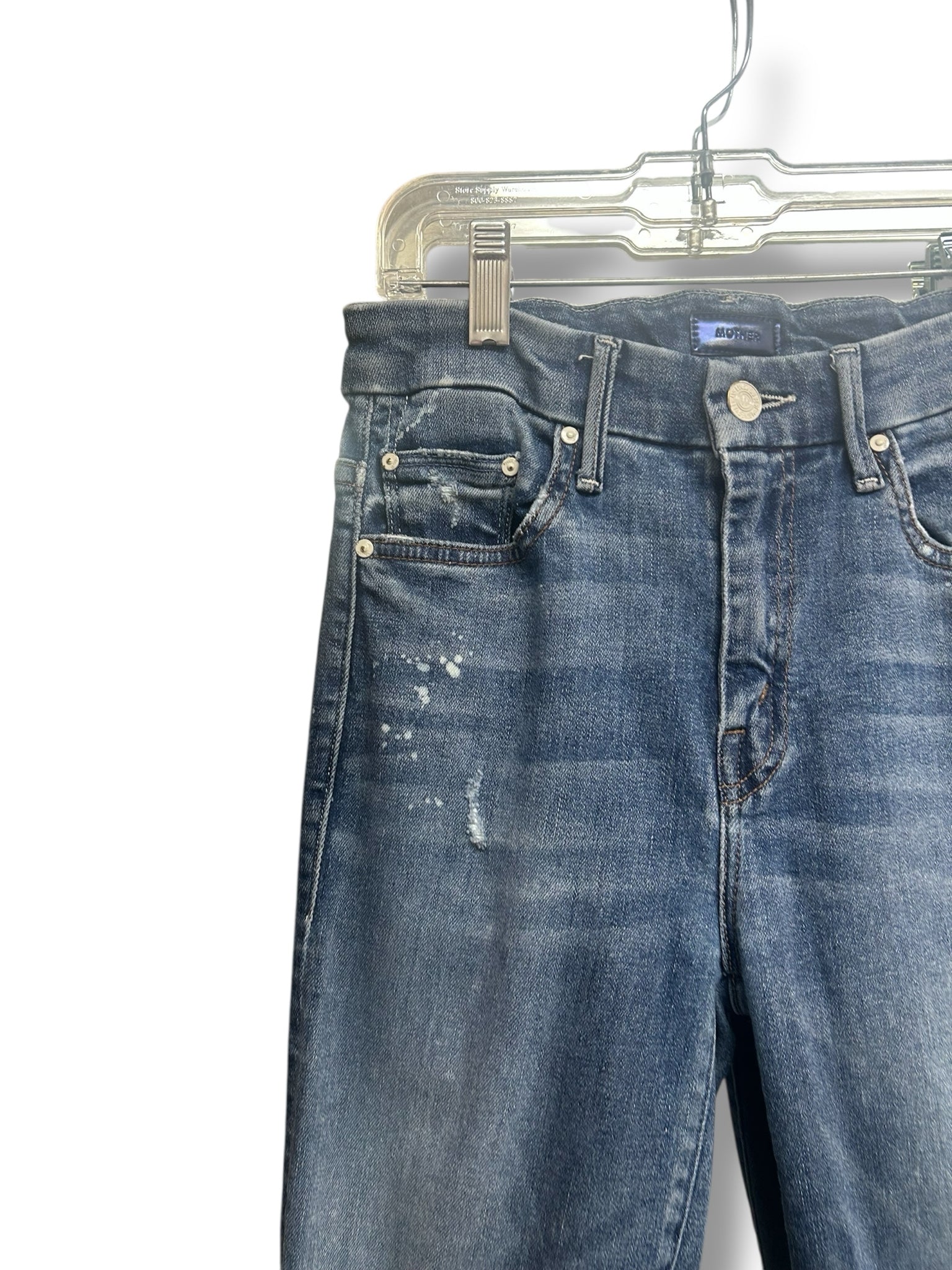 MOTHER HIGH WAISTED LOOKER DISTRESS SKINNY HOW I LOVE YOU SIZE 25