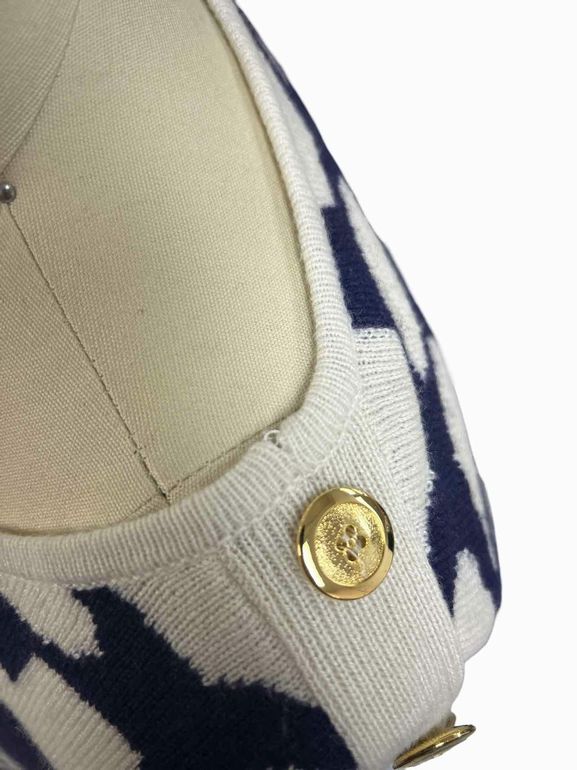 ISLEFIELD SILK CASHMERE BLEND PRINT SWEATER SIZE: M