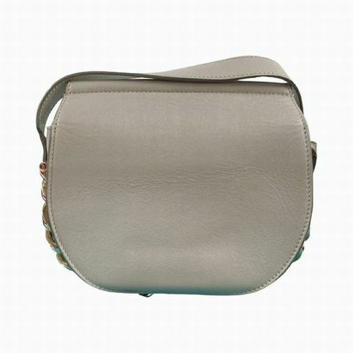 GIVENCHY INFINITY CHAIN CURB SMOOTH LEATHER SADDLE CROSSBODY BAG