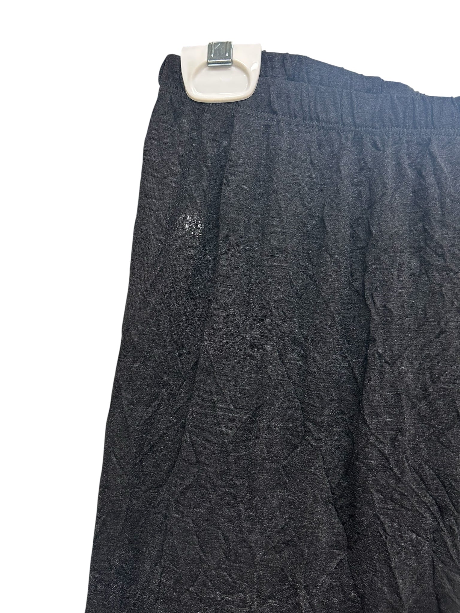 NWT CHALET CRINKLE BLACK PULL ON LAGENLOOK PANTS SIZE MEDIUM