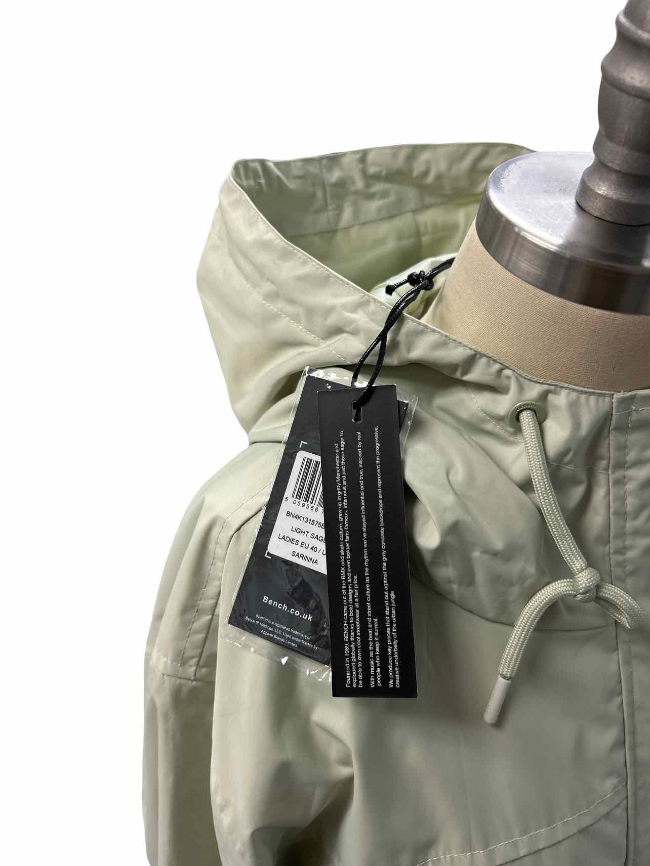 BENCH NEW! HOODED RAIN JACKET LONG LENGTH SIZE: M
