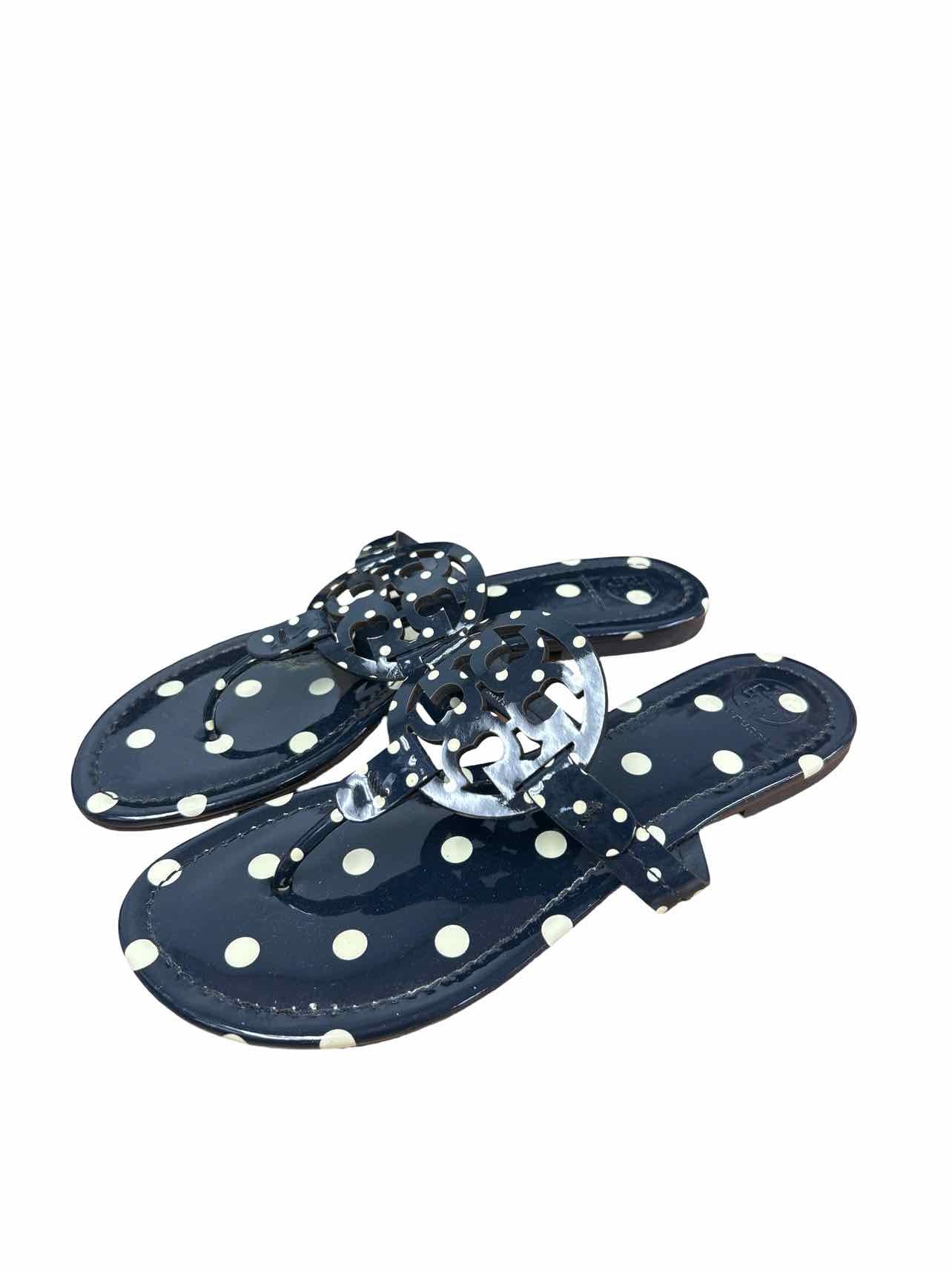 TORY BURCH PATENT MILLER SANDAL size: 8.5